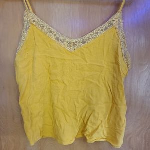 Yellow Lace Tank